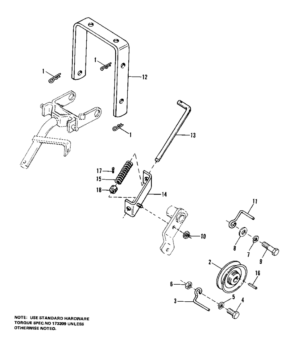 Drive Clutch Diagram and Parts List for 1690179  Simplicity Lawn Tractor Accessories