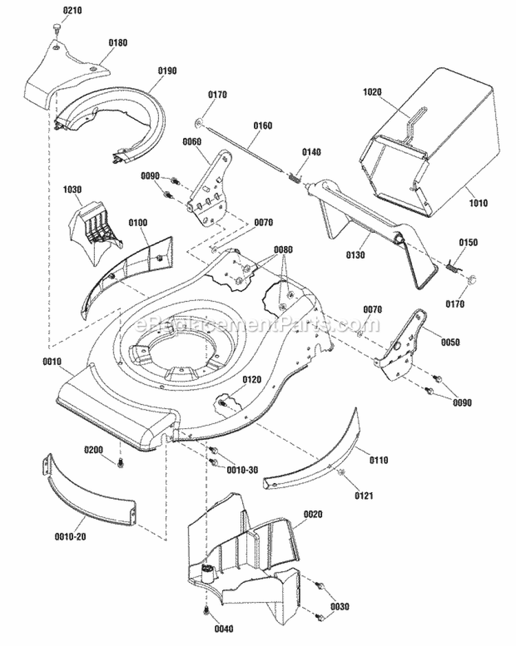 Mower Deck Group (881626) Diagram and Parts List for 881583  Simplicity Lawn Mower