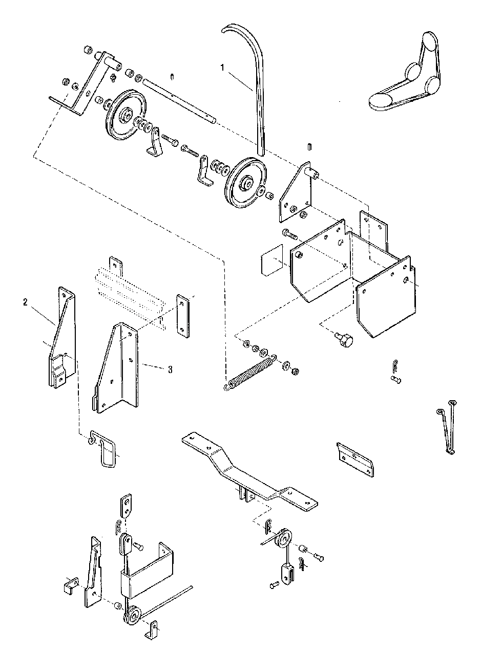 Hitch Group - 48-Inch Mowers Diagram and Parts List for 1690892  Simplicity Lawn Tractor Accessories