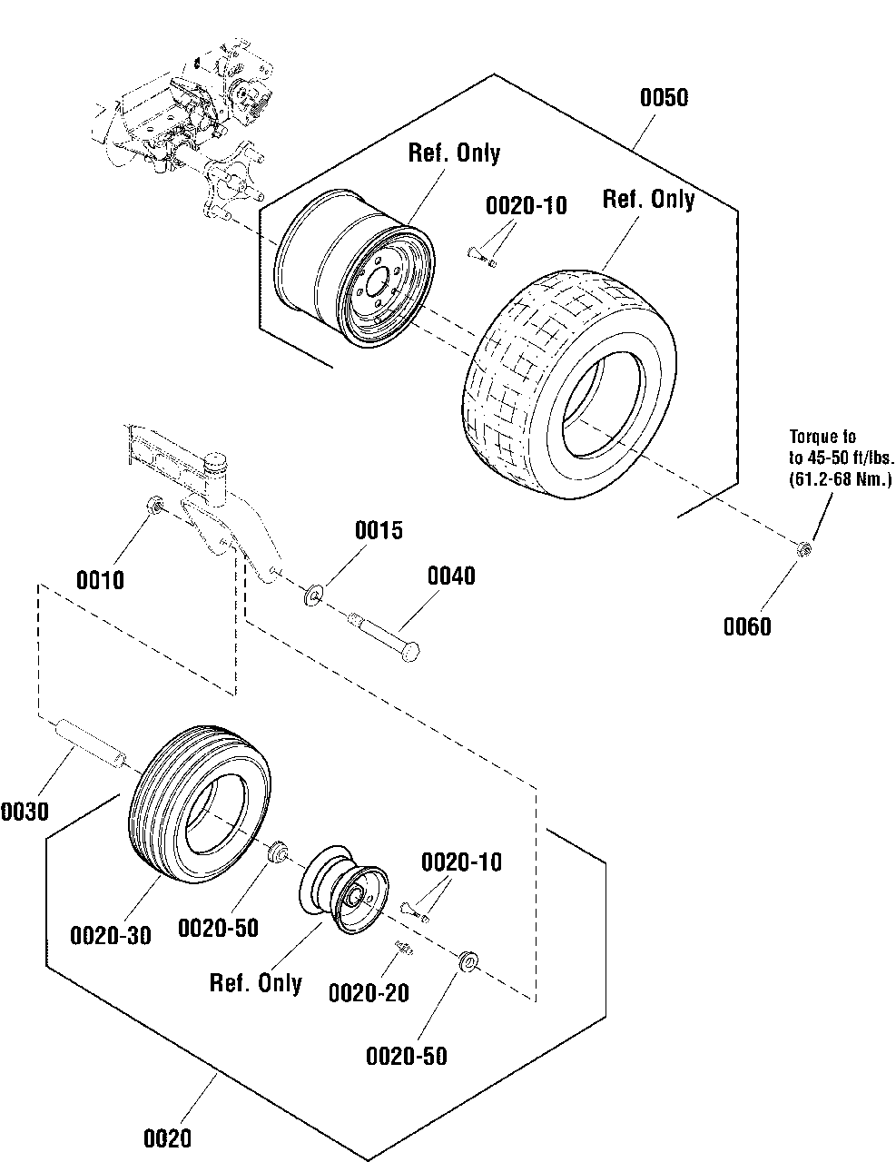 Wheel And Tire Group (2991857) Diagram and Parts List for 2691502-01  Simplicity Lawn Tractor