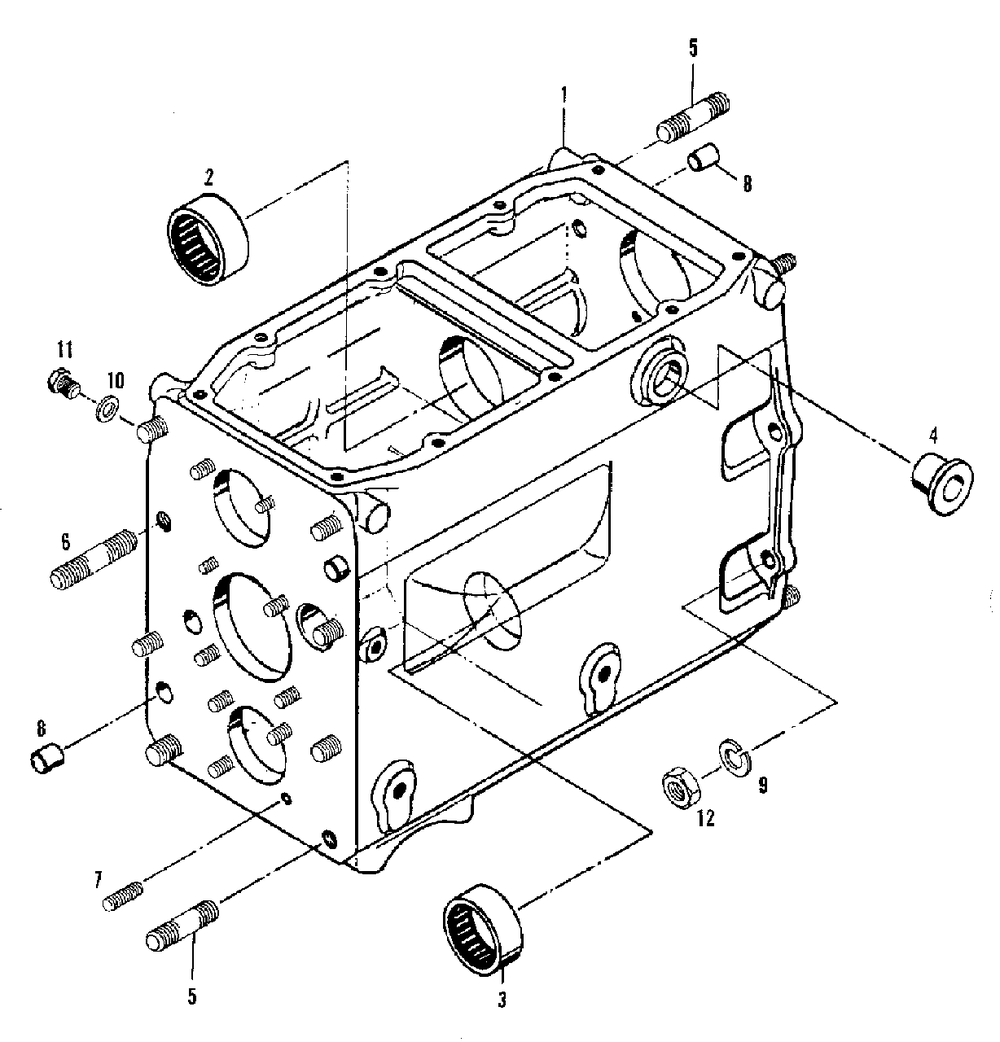 Transmission - Housing Group (3486i43) Diagram and Parts List for 9528 2097173 Simplicity Lawn Tractor