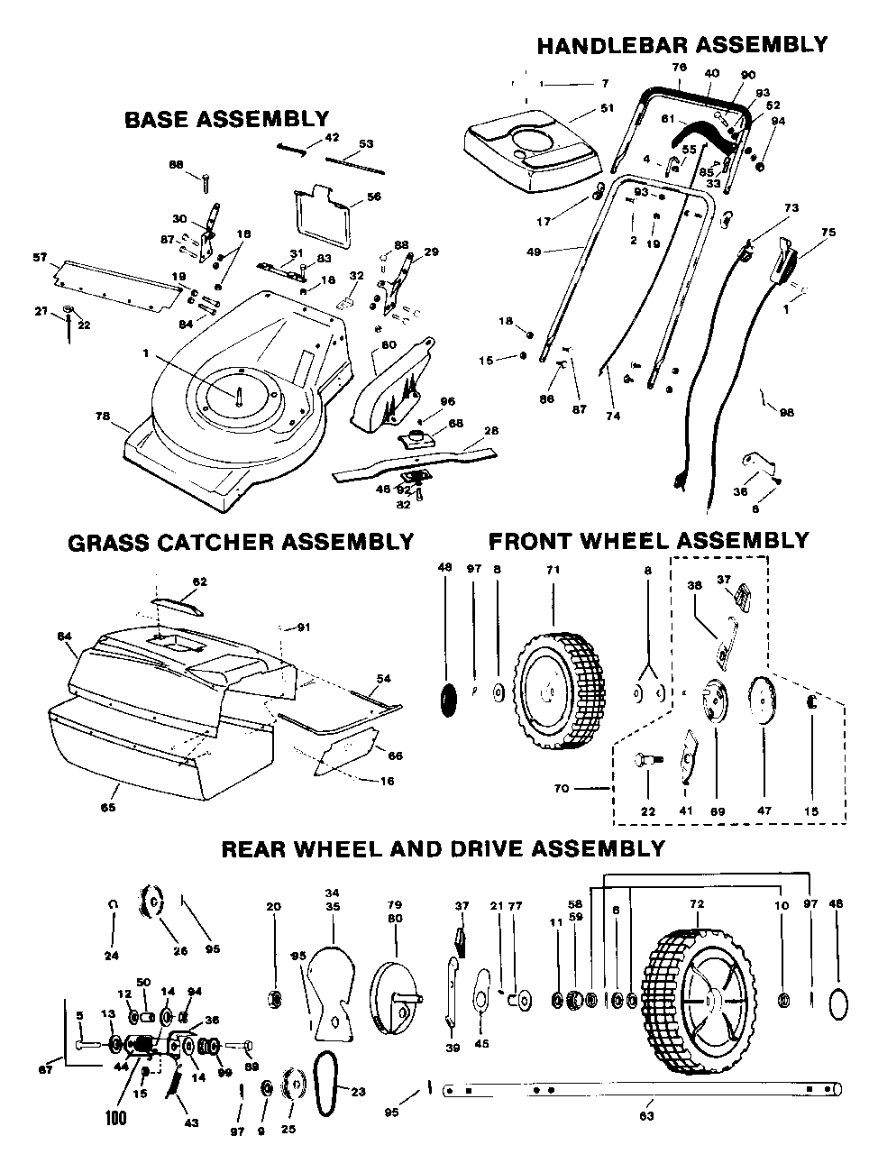 Repair Parts List Diagram and Parts List for 1321PP 1690907 Simplicity Lawn Mower