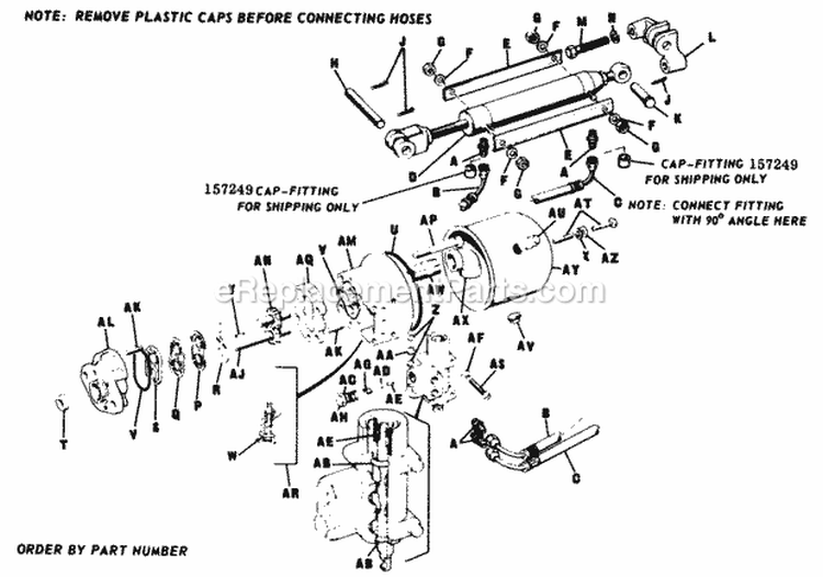Power Lift Group - Diagram 2 Diagram and Parts List for 2029930  Simplicity Lawn Tractor