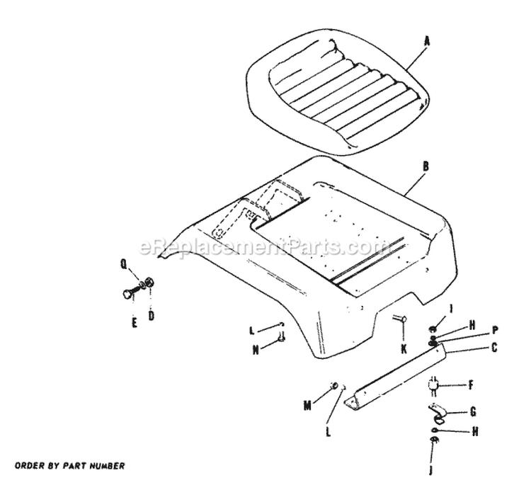 Seat And Fenders Diagram and Parts List for 2029929  Simplicity Lawn Tractor