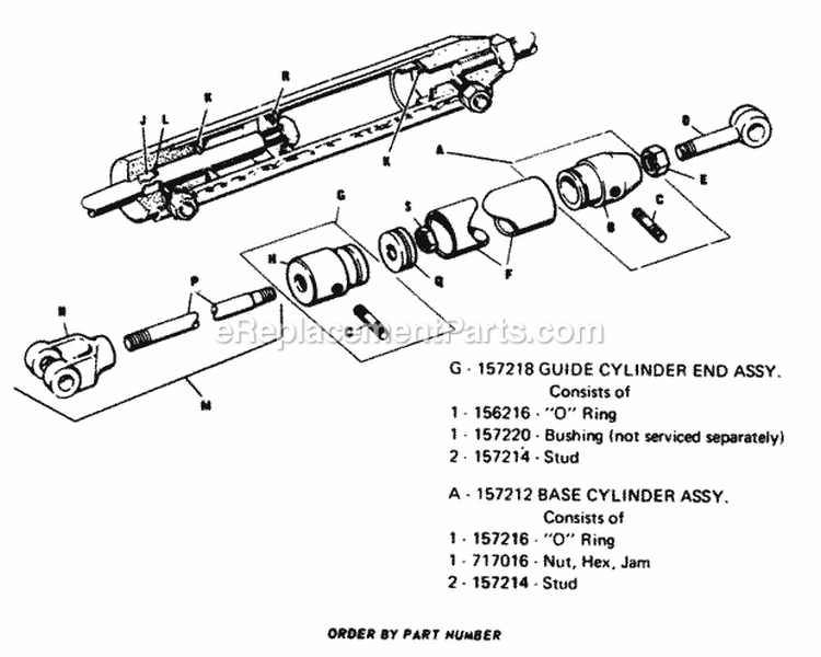 Power Lift Group - Diagram 3 Diagram and Parts List for 2029951  Simplicity Lawn Tractor