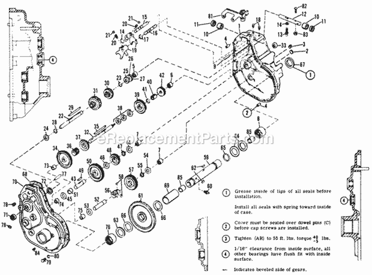 Transmission Group Diagram and Parts List for 990758  Simplicity Lawn Tractor