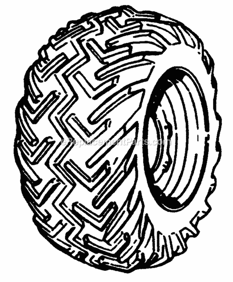 Factory Field High Flotation Tire Mfg Nos 990957  990958 Diagram and Parts List for 1600304  Simplicity Lawn Tractor