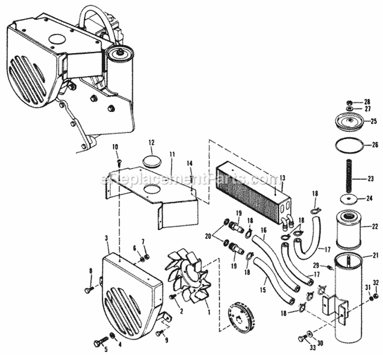 Hydrostatic Control Group Diagram and Parts List for 1690184  Simplicity Lawn Tractor