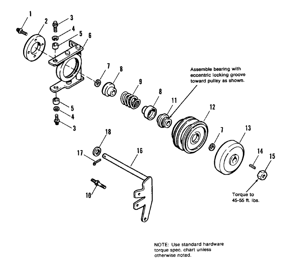 Pto Cone Clutch Group Diagram and Parts List for 7116H 1690578 Simplicity Lawn Tractor