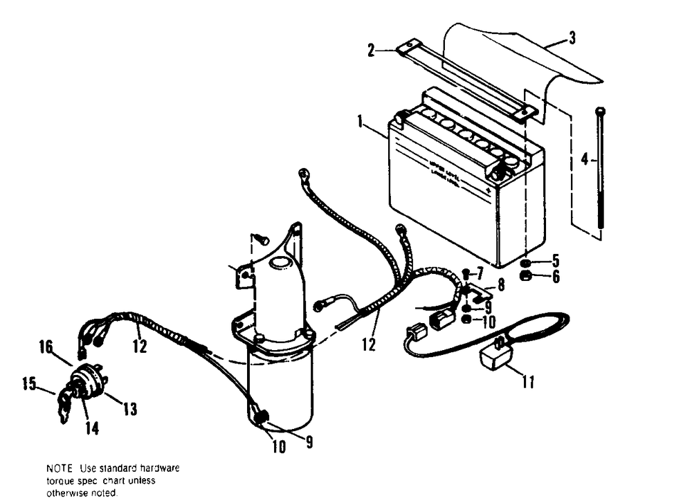 Electric Start Group Diagram and Parts List for 535 990777 Simplicity Lawn Tractor
