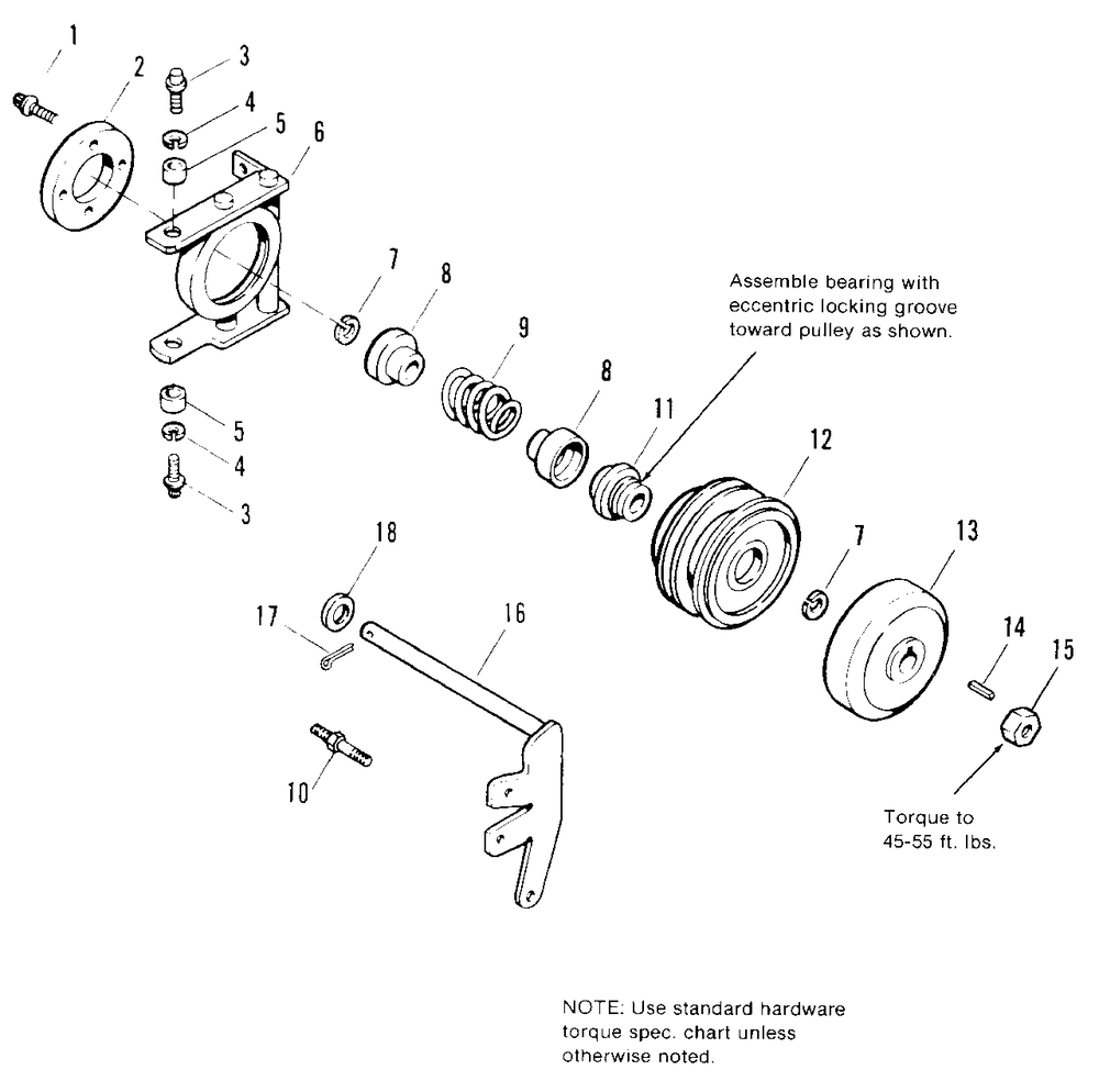 Pto Cone Clutch Group Diagram and Parts List for 7116 1691434 Simplicity Lawn Tractor