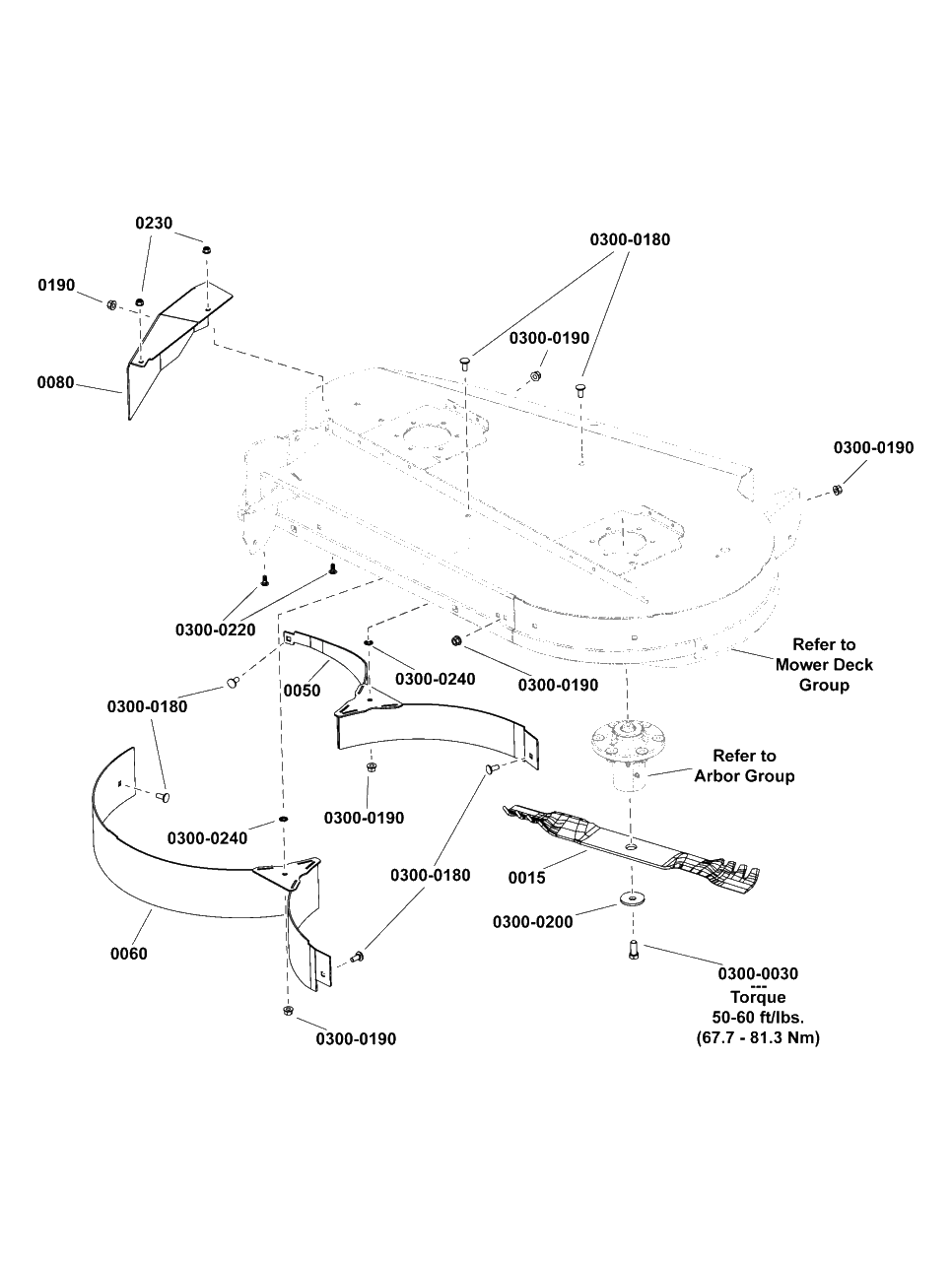 42-Inch (107cm) Mower Deck - Rear Eject Configuration Kit Diagram and Parts List for SZT175 2691923-00 Simplicity Lawn Tractor