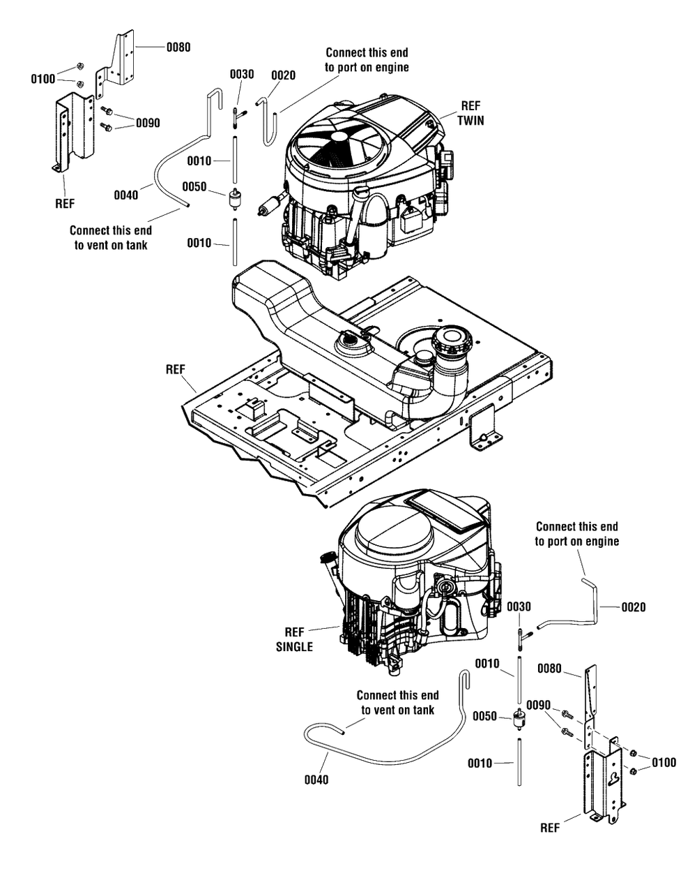 Evap Group Diagram and Parts List for 2691659-00  Simplicity Lawn Tractor