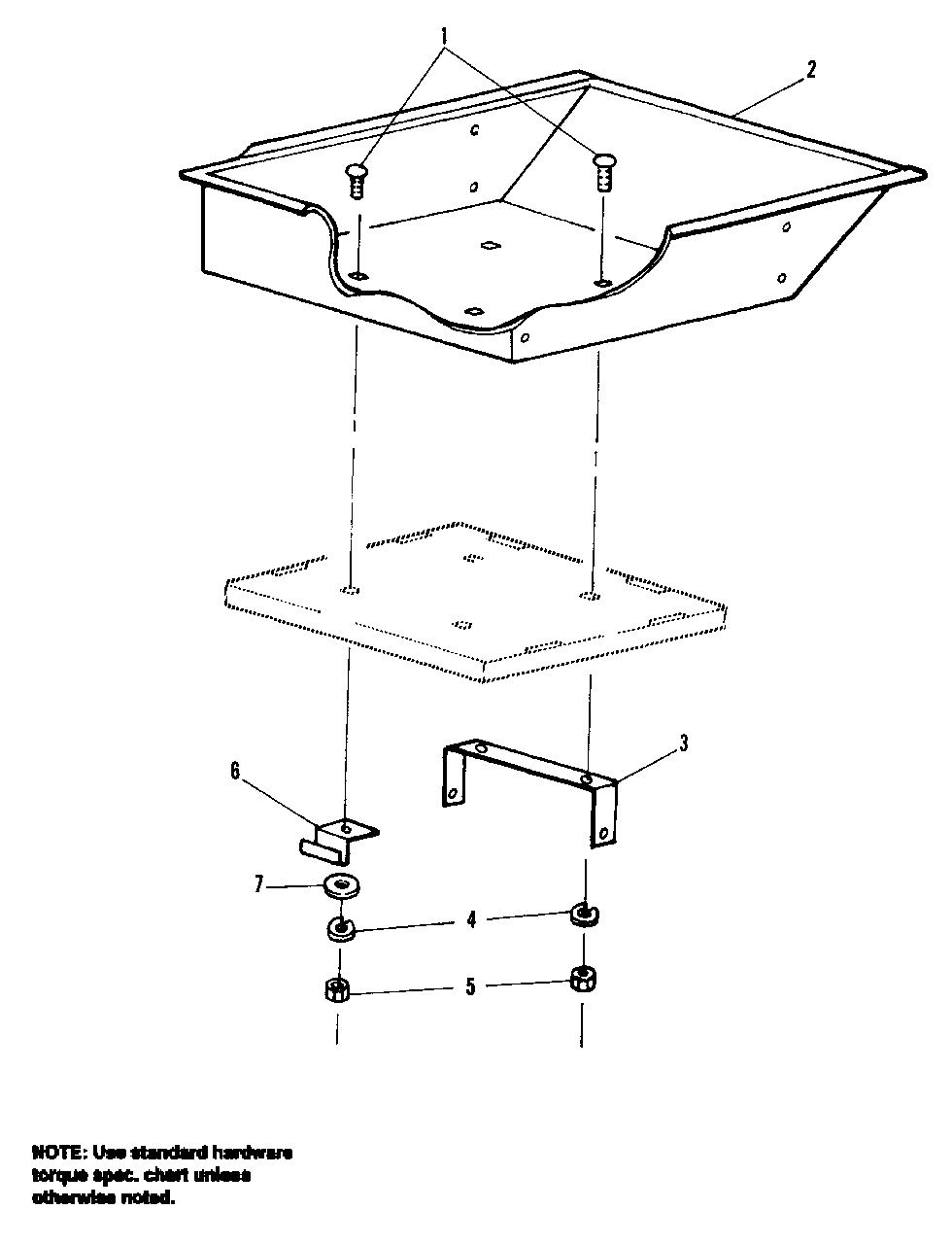 Steel Tilt-Hopper Diagram and Parts List for 1691321  Simplicity Lawn Tractor Accessories