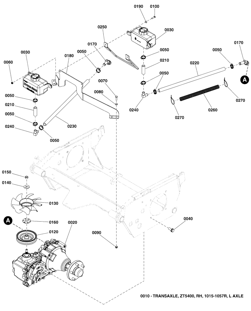 Hydraulic Group S/N: 4001063571 And Below Diagram and Parts List for 5901799  Simplicity Lawn Tractor