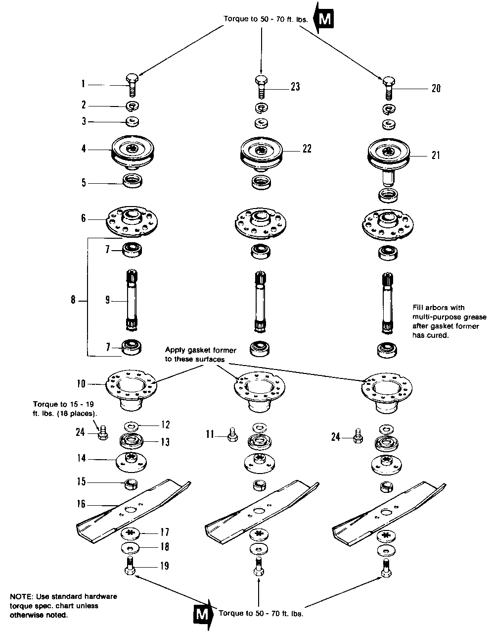 42-Inch And 48-Inch Arbor Cover Diagram and Parts List for 6517H 1691733 Simplicity Lawn Tractor
