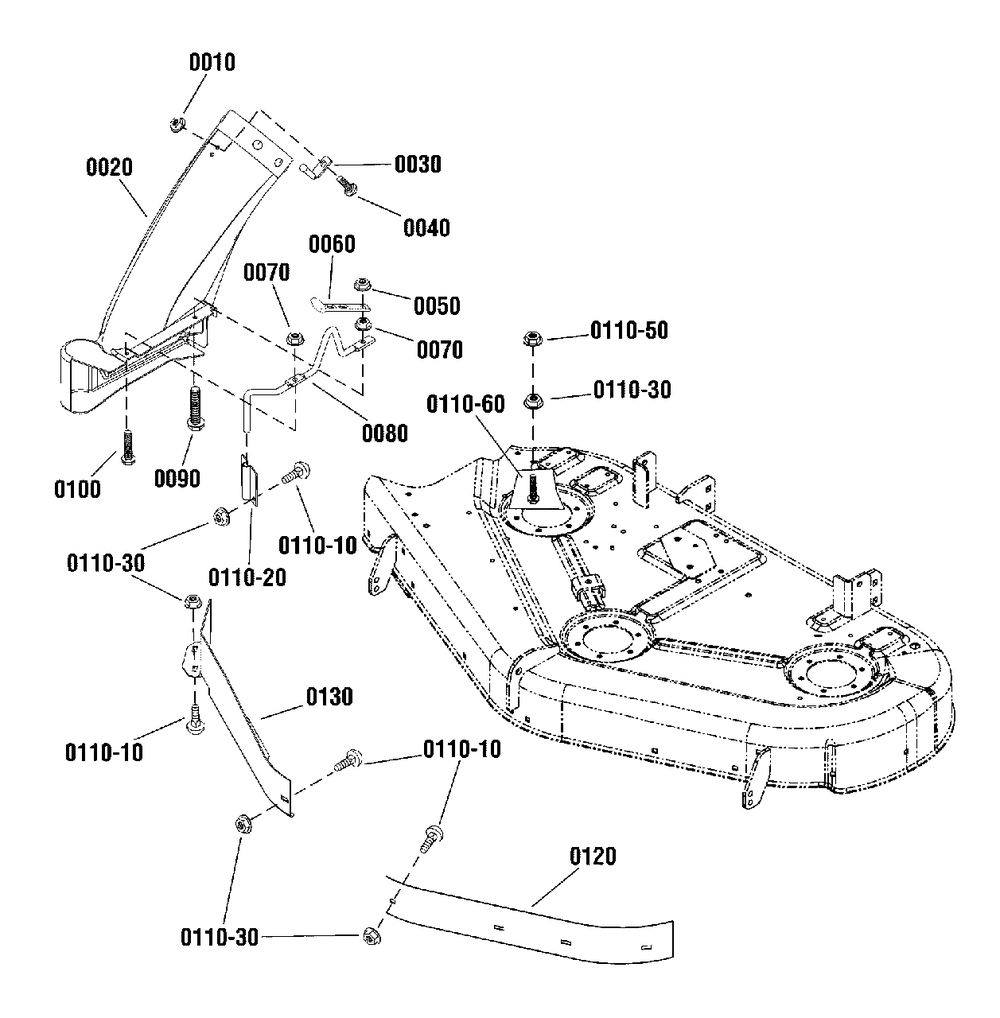 Bagging Boot Diagram and Parts List for 1696670-01  Simplicity Lawn Tractor Accessories