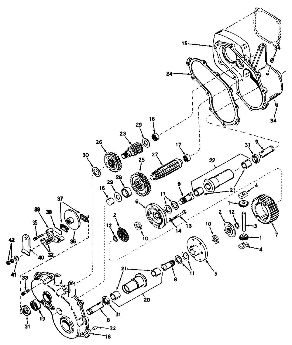 Peerless Gear Reduction And Differential Model 1323 - 1690759 And 1690846 Diagram and Parts List for 4211 1690762 Simplicity Lawn Tractor