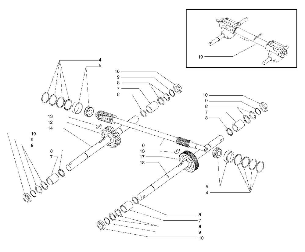 Wheel And Tiller Shaft Group Diagram and Parts List for 7016RT 1695923 Simplicity Tiller
