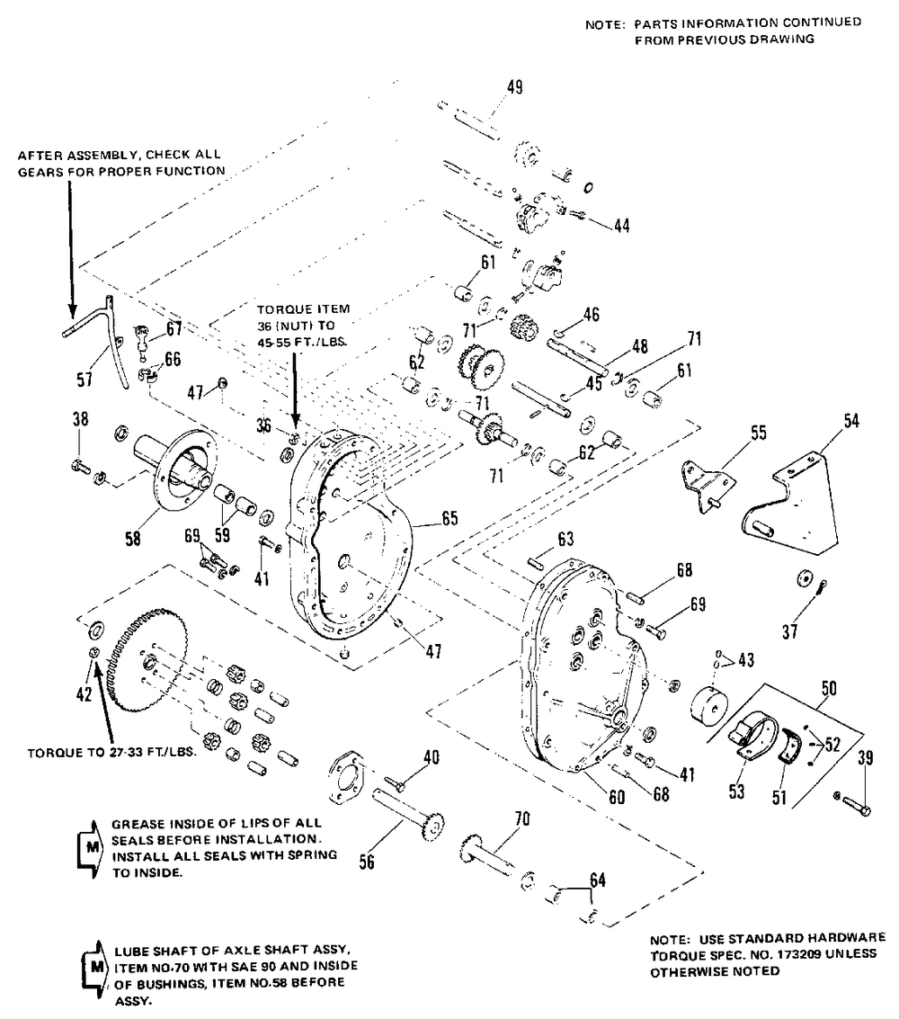 Transmission Sub-Assembly (6008, 6010) - Diagram 2 Diagram and Parts List for 6010 1690192 Simplicity Lawn Tractor