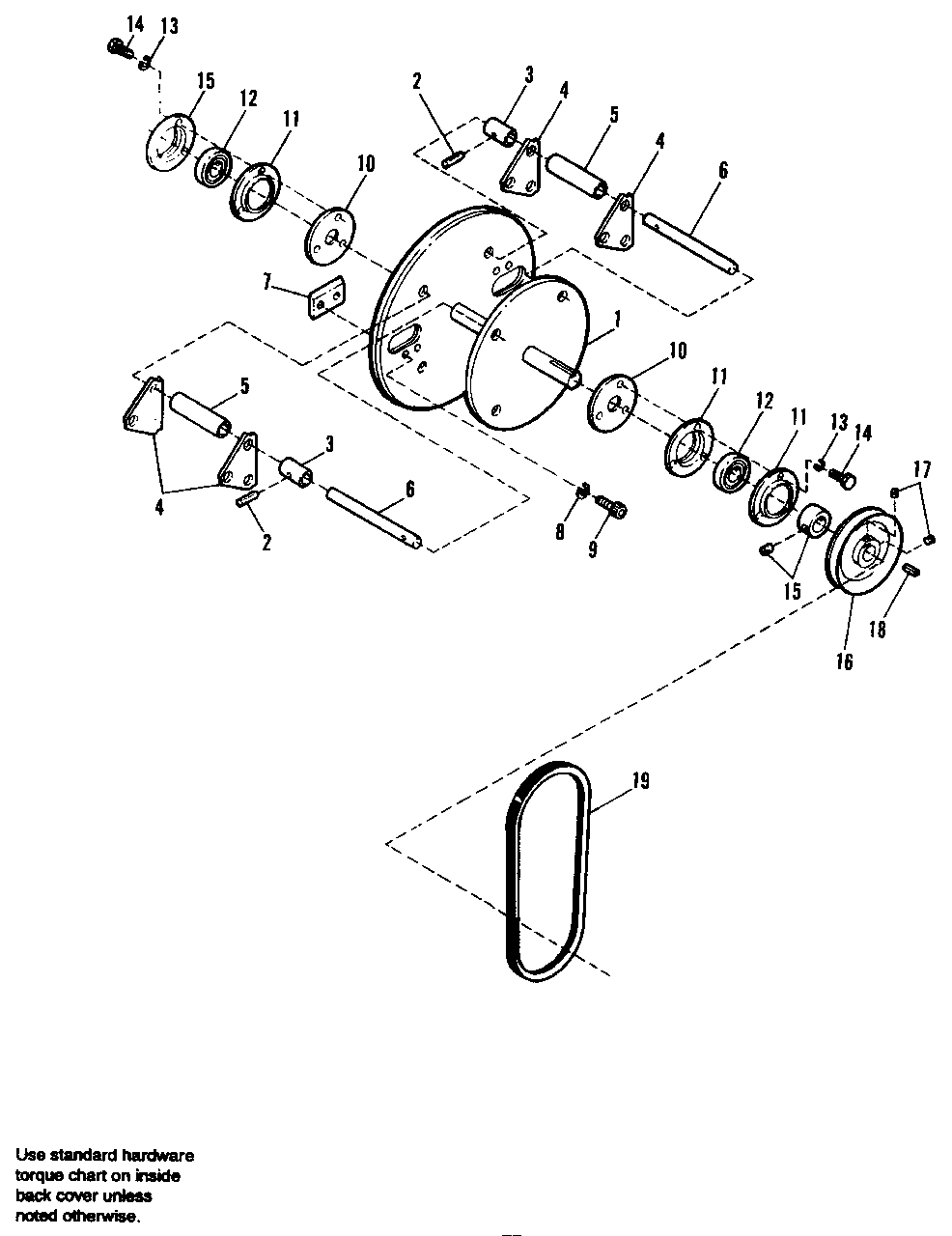 612 Rotor Group Diagram and Parts List for 612 1692204 Simplicity Chipper Shredder