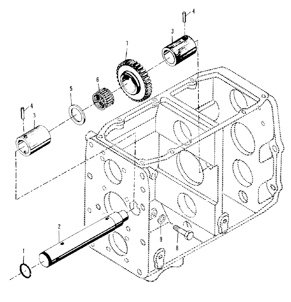 Transmission - Reverse Gear Group (3486i47) Diagram and Parts List for 9528 2097173 Simplicity Lawn Tractor