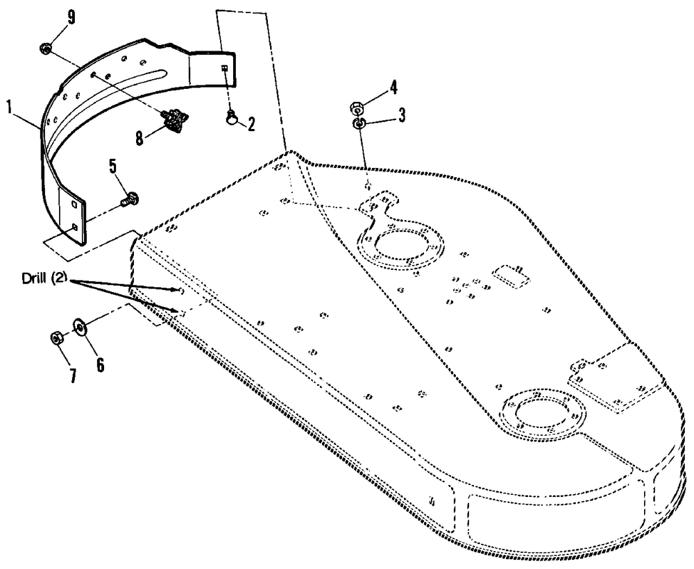 36-Inch Mulching Mower Kit Diagram and Parts List for 1692088  Simplicity Lawn Tractor Accessories