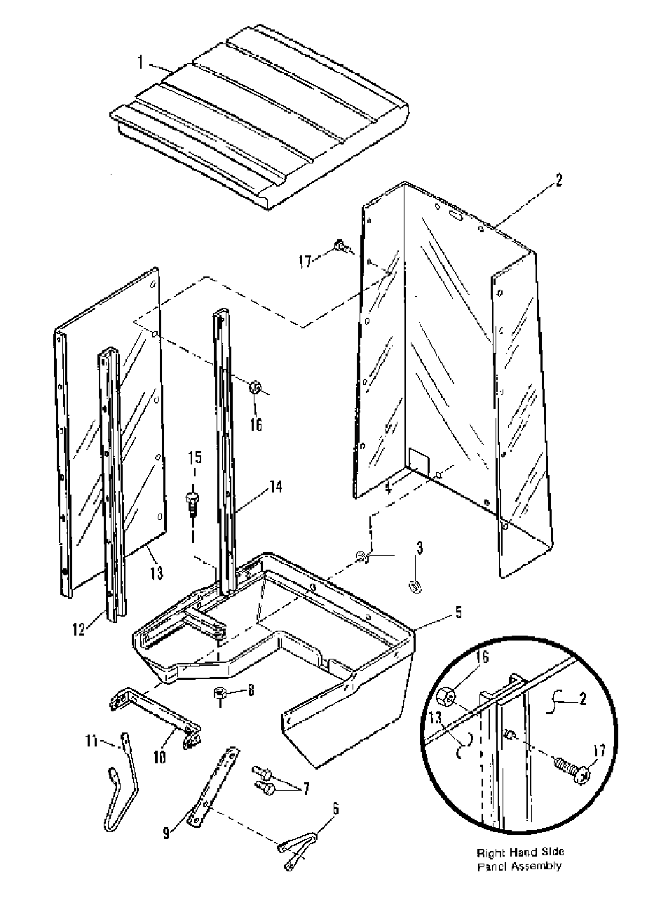 Snow Cab Group (1159i01) Diagram and Parts List for 1691780  Simplicity Lawn Tractor Accessories