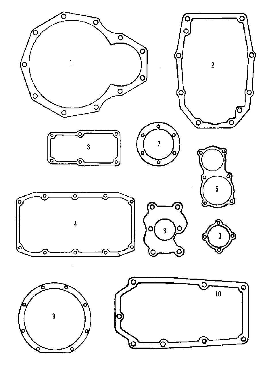 Transmission - Gasket Set Group (3486i38) Diagram and Parts List for 9528 2097173 Simplicity Lawn Tractor