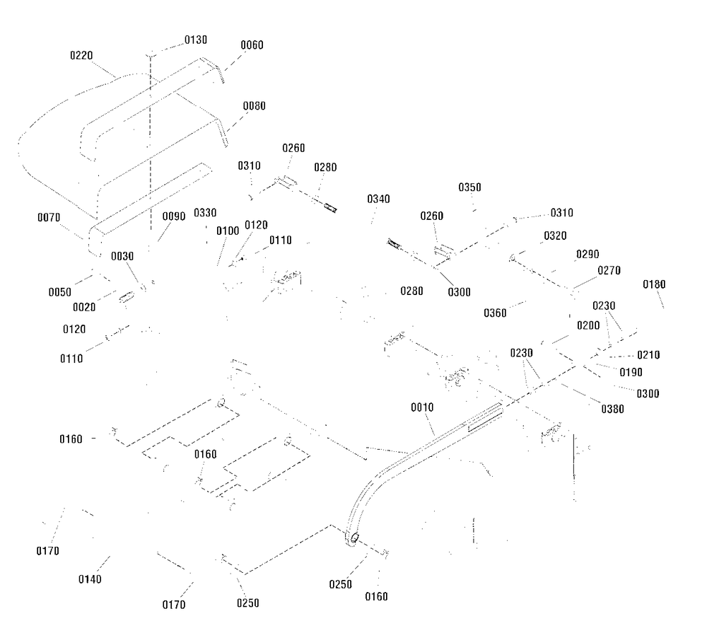 61-Inch Mower Deck - Deflector And Hitch Group (5303288) Diagram and Parts List for 1696105-01  Simplicity Lawn Tractor Accessories