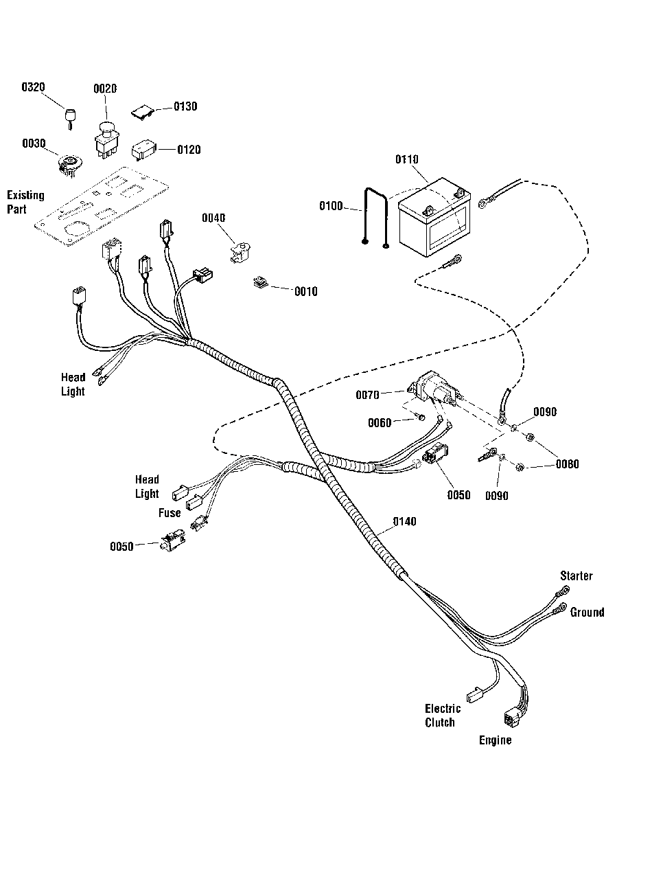 Electrical Group (2992267) Diagram and Parts List for 2691502-01  Simplicity Lawn Tractor