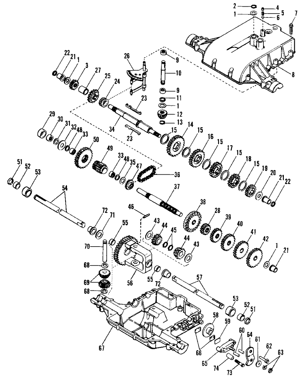 Peerless Transaxle Model 815 Diagram and Parts List for 4211 1690612 Simplicity Lawn Tractor