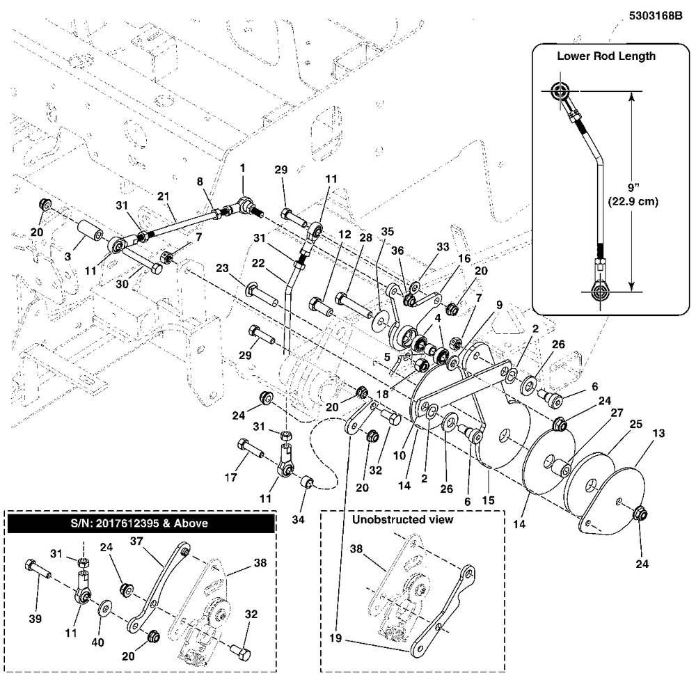 Motion Control Group - Control System (5303168b) Diagram and Parts List for 5901744  Simplicity Lawn Tractor