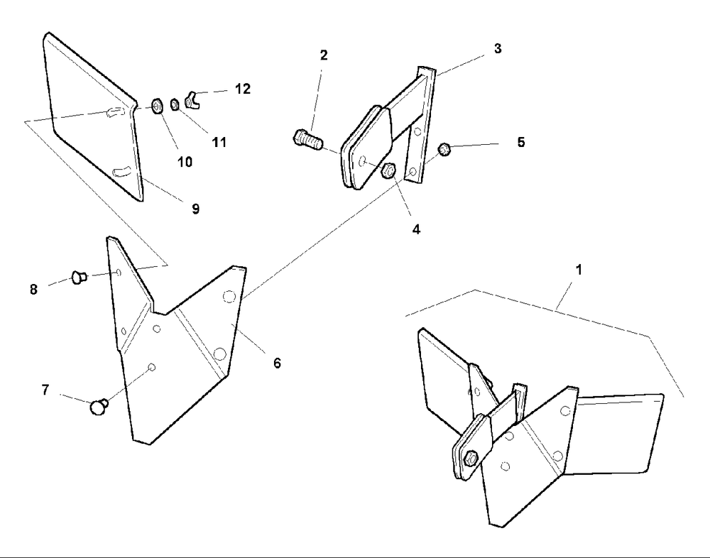 Hiller/Furrower Attachment (1692878) Diagram and Parts List for 514RT 1693705 Simplicity Tiller