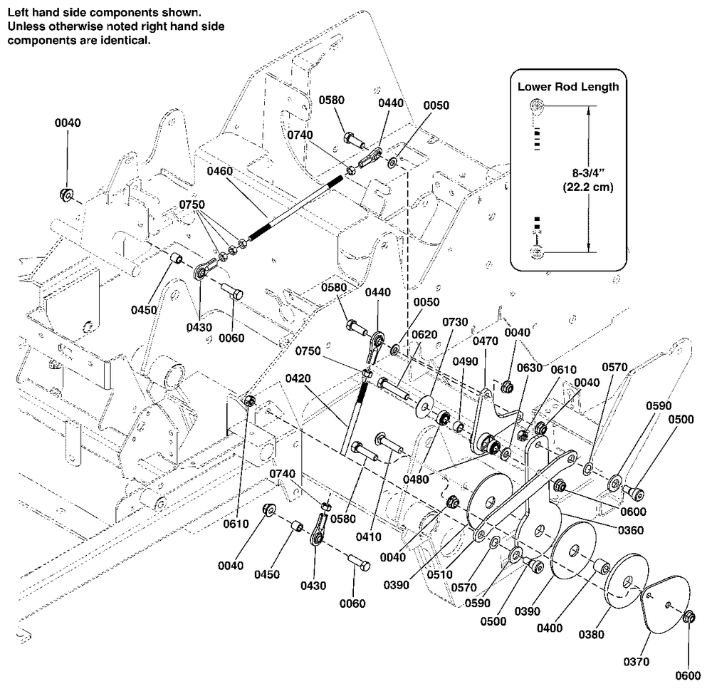 Motion Control Group - Control System Diagram and Parts List for 5901743  Simplicity Lawn Tractor