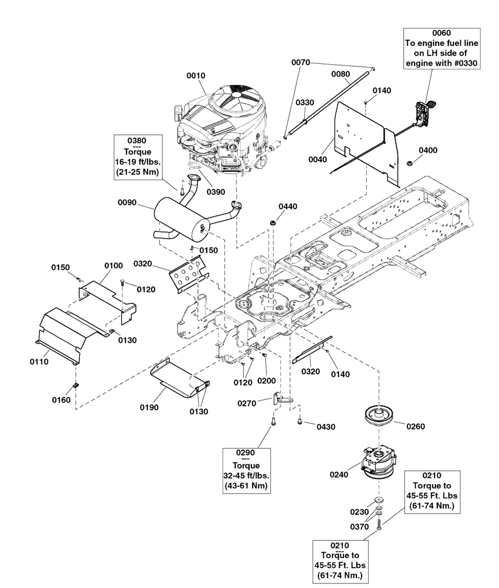 Engine Group - 25 Gross Hp Briggs And Stratton Diagram and Parts List for 2691339-02  Simplicity Lawn Tractor