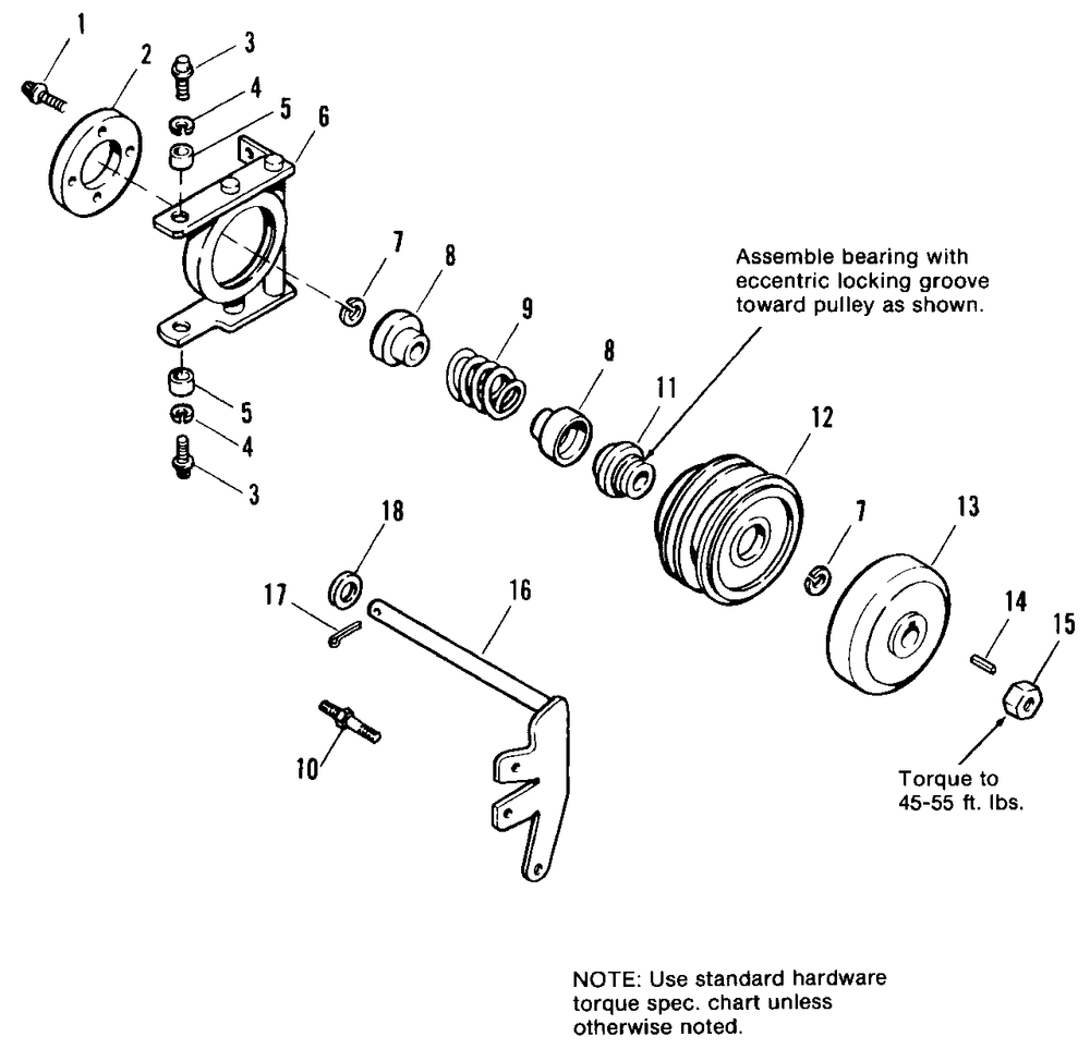 Pto Cone Clutch Group Diagram and Parts List for 7790H 1690890 Simplicity Lawn Tractor