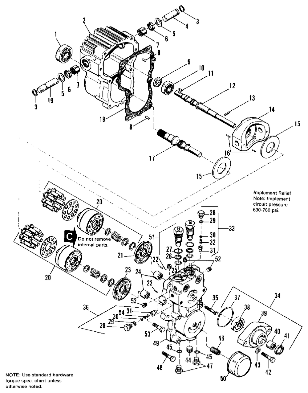 Hydrostatic Pump - Diagram 2 Diagram and Parts List for 7790H 1690890 Simplicity Lawn Tractor