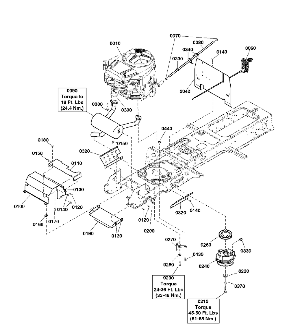 Engine Group - 25 Gross Hp Briggs And Stratton Diagram and Parts List for 2691335-05  Simplicity Lawn Tractor