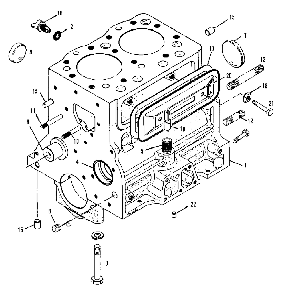Cylinder Block Group (3486i03) Diagram and Parts List for 9528 2097173 Simplicity Lawn Tractor