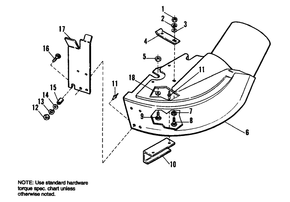 42-Inch Adaptor Group - Vacuum Collector Diagram and Parts List for 1691170  Simplicity Lawn Tractor Accessories