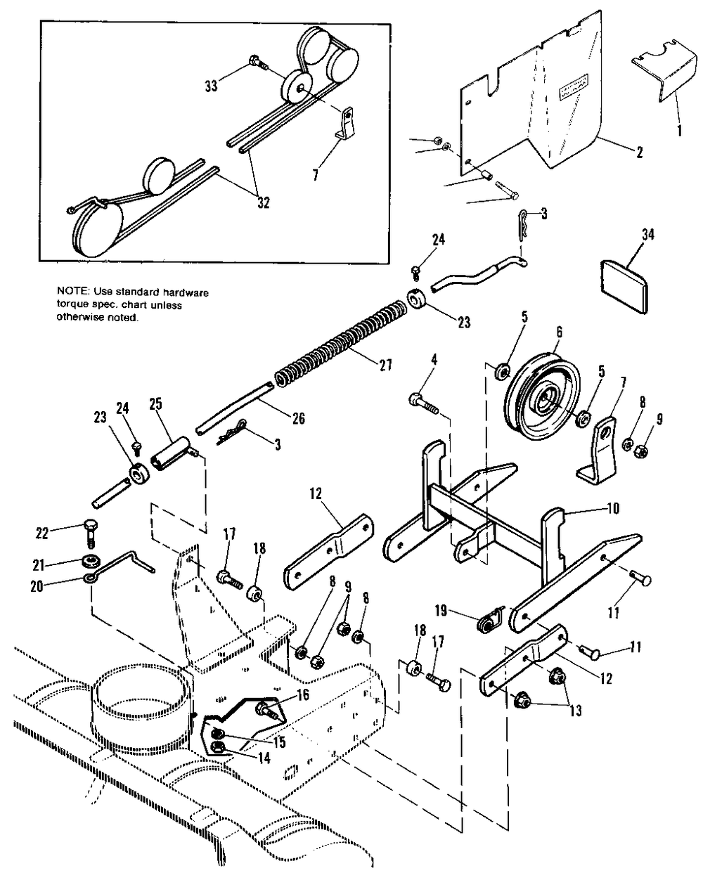 36-Inch And 42-Inch Hitch And Winterizing Kit Diagram and Parts List for 1690557  Simplicity Lawn Tractor Accessories