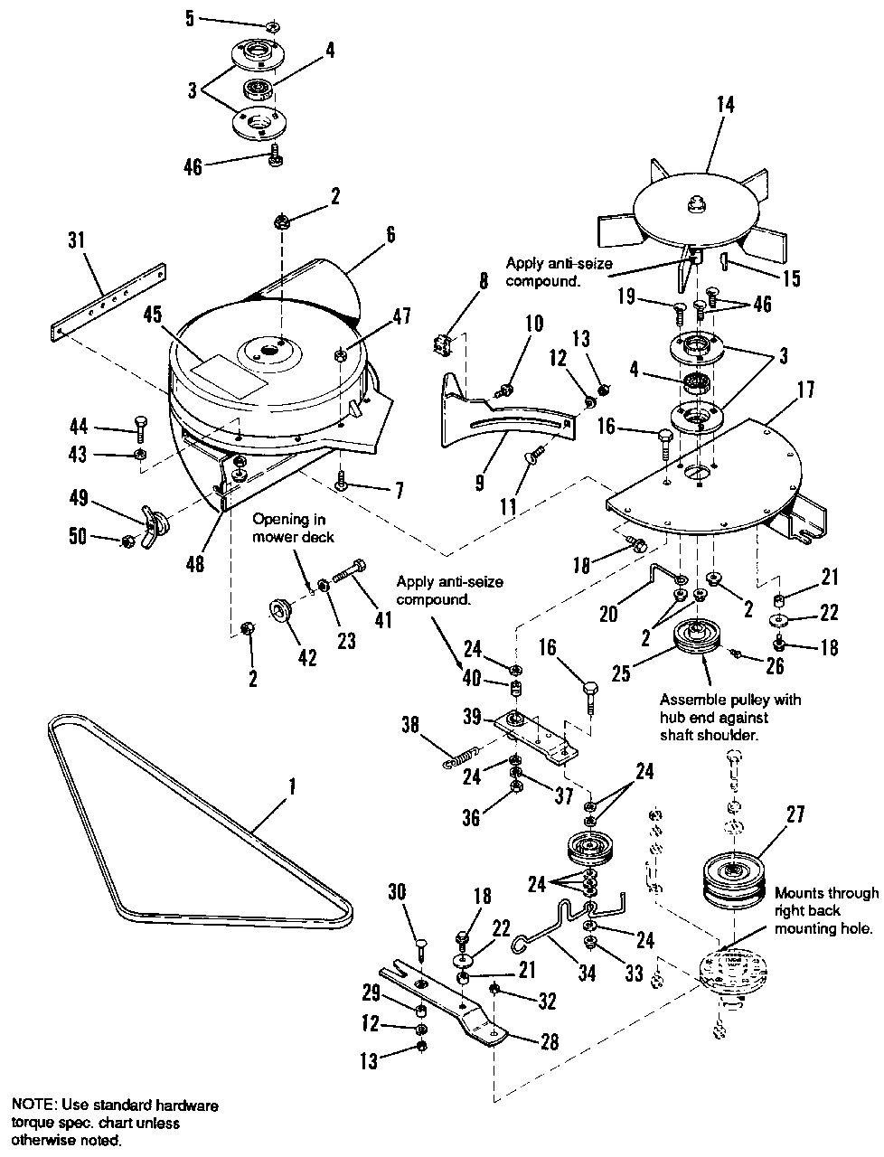 Turbo Collector (36-Inch Mower) Diagram and Parts List for 1691999  Simplicity Lawn Tractor Accessories