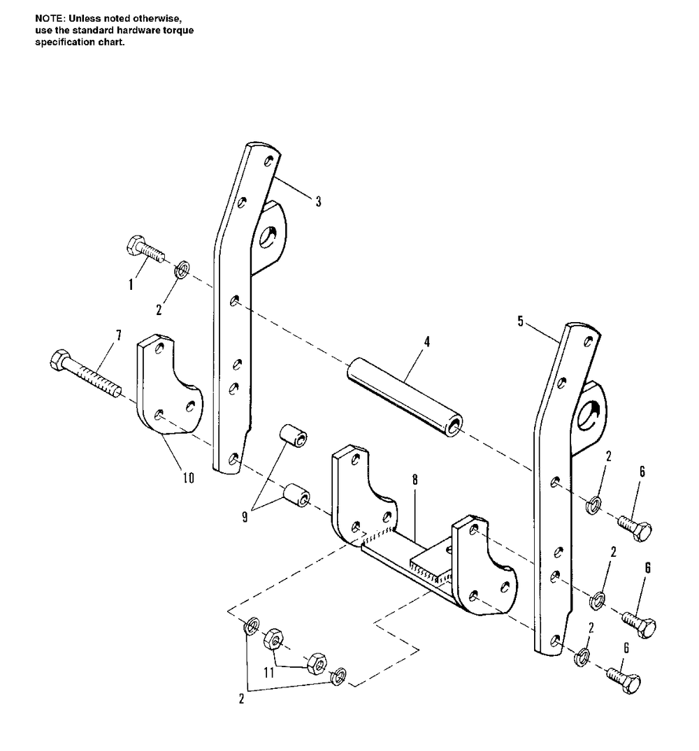 Draw Bar Group Diagram and Parts List for 918H 1693413 Simplicity Lawn Tractor