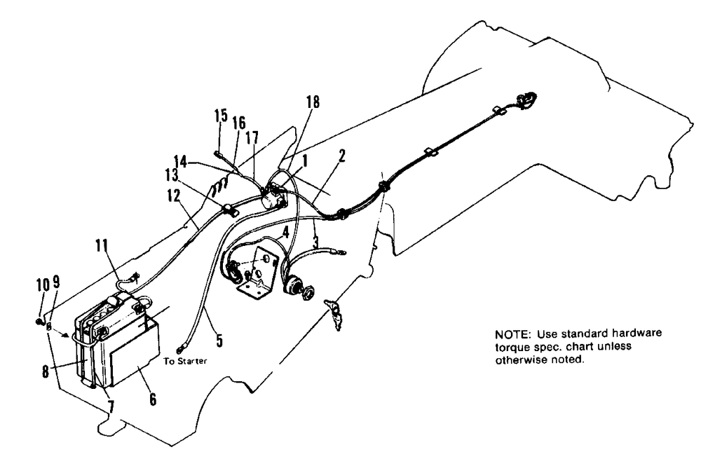 Electrical Group Diagram and Parts List for 808 991000 Simplicity Lawn Tractor