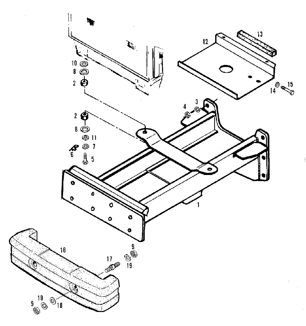 Sheet Metal And Frame - Front Frame And Weight Group (3486i29) Diagram and Parts List for 9528 2097173 Simplicity Lawn Tractor
