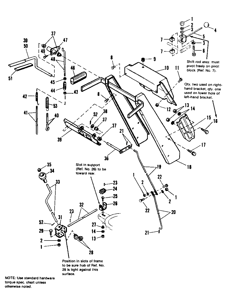 Handles And Controls Group Diagram and Parts List for 1080 1690546 Simplicity Snow Blower
