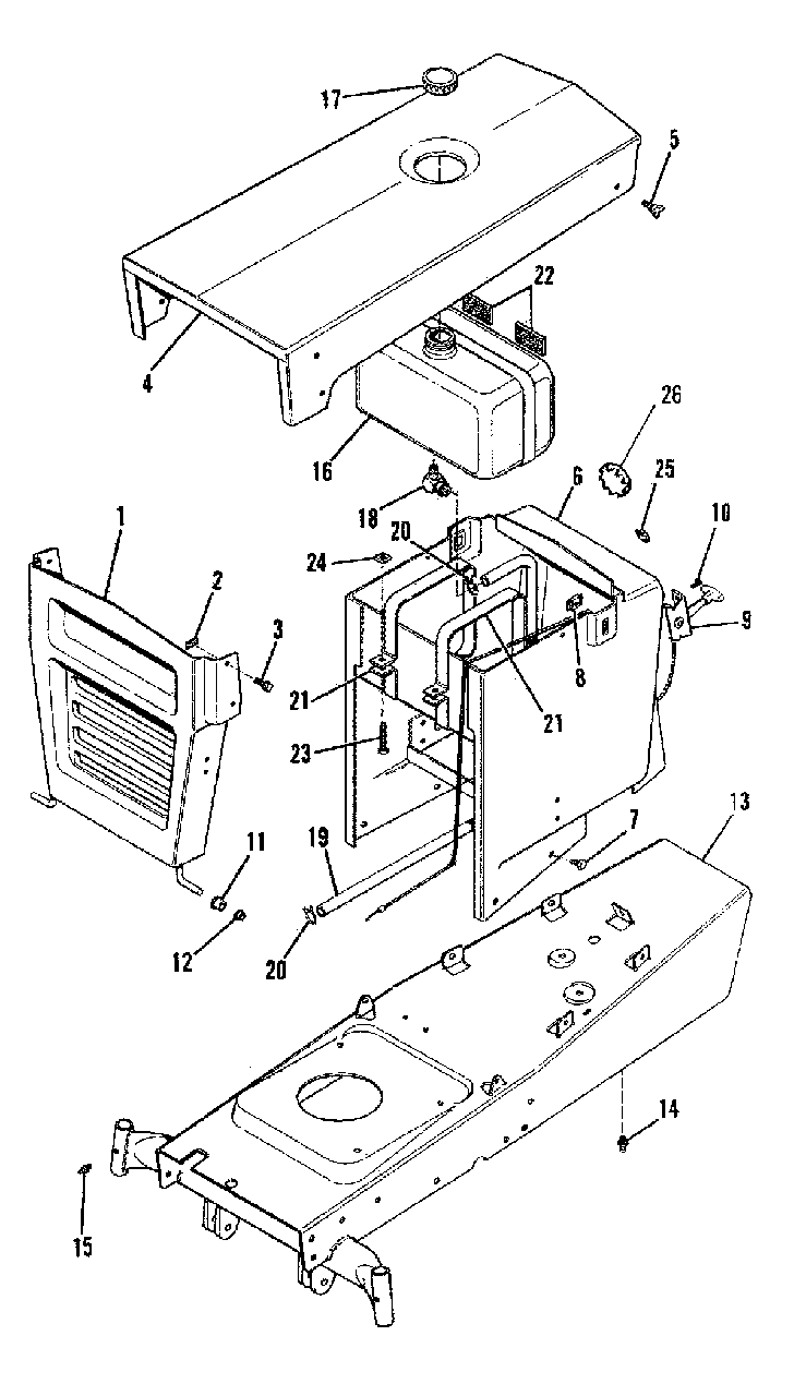 Frame Hood And Dash Group (2932i01) Diagram and Parts List for 3008 1690090 Simplicity Lawn Tractor