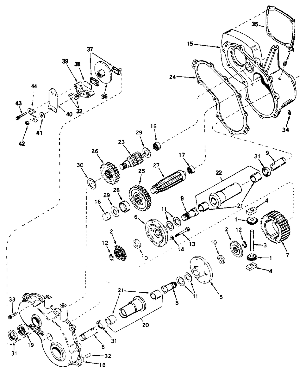 Peerless Gear Reduction And Differential Model 1323a Diagram and Parts List for 4211H 1691052 Simplicity Lawn Tractor