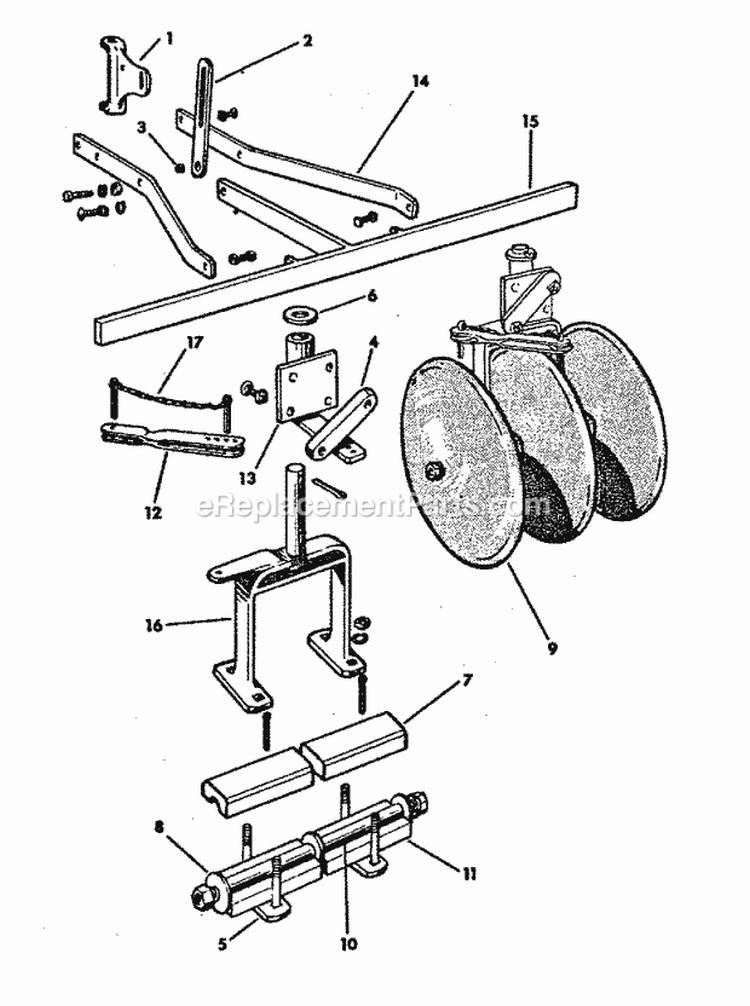 Page B Diagram and Parts List for MODEL  Simplicity Lawn Mower